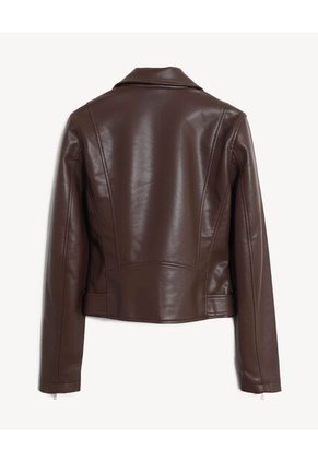 Chaqueta  Para Mujer Pu Color Café Marca Seven Seven #28081017