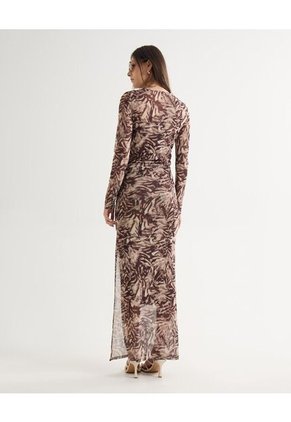 Vestido Para Mujer M/L Largo Color Cafe Oscuro Marca Seven Seven #28171383