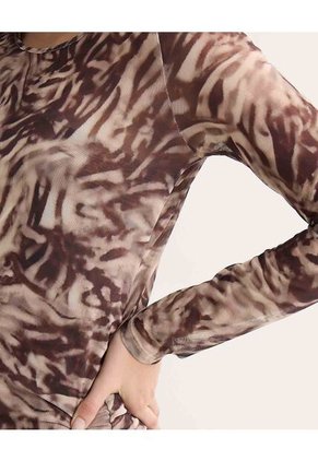 Vestido Para Mujer M/L Largo Color Cafe Oscuro Marca Seven Seven #28171383