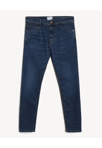 Jean Skinny Azul Medio  Para Hombre Azul Seven Seven