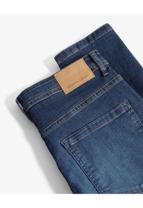 Jean Skinny Azul Medio  Para Hombre Azul Seven Seven