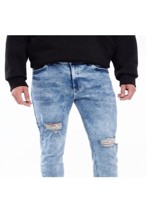 Jean Para Hombre Skinny Color Azul Claro Marca Seven Seven #45160493