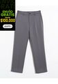 Pantalón Trouser Straigth  Para Hombre Gris Seven Seven de Seven Seven