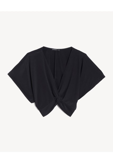 Blusa Para Mujer Manga Corta Color Negro Marca Seven Seven #28124108