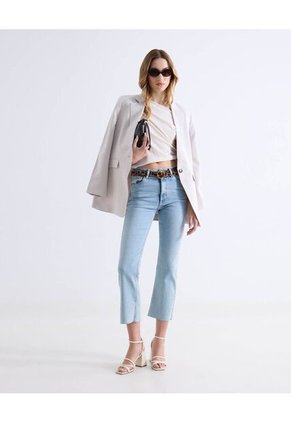 Camiseta  Para Mujer Manga Corta Moda Color Crema Marca Seven Seven #28096659