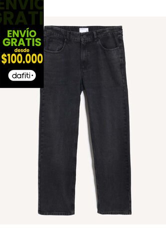 Jean Straight Tono Negro  Para Hombre Negro Seven Seven Seven Seven