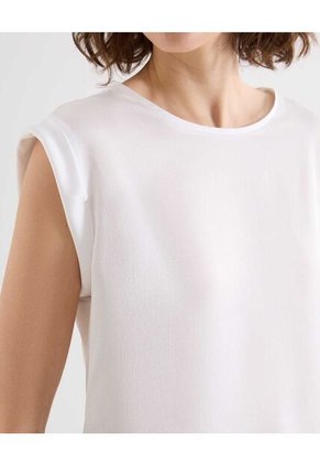 Blusa Para Mujer Manga Corta Color Crudo Marca Seven Seven #28123317