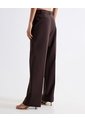 Pantalón Wide Leg Con Pasadores  Para Mujer Café Seven Seven de Seven Seven
