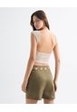 Camiseta Texturizada  Para Mujer Beige Seven Seven de Seven Seven