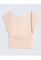 Camiseta Texturizada  Para Mujer Beige Seven Seven de Seven Seven