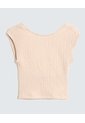 Camiseta Texturizada  Para Mujer Beige Seven Seven de Seven Seven