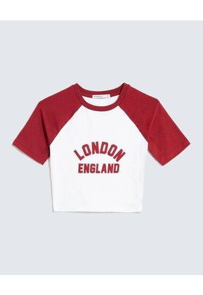 Camiseta Para Mujer Manga Corta Color Marfil Marca Seven Seven #28096171