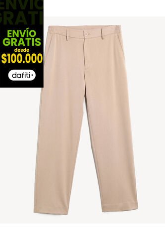 Pantalón Trouser Straigth  Para Hombre Beige Seven Seven Seven Seven