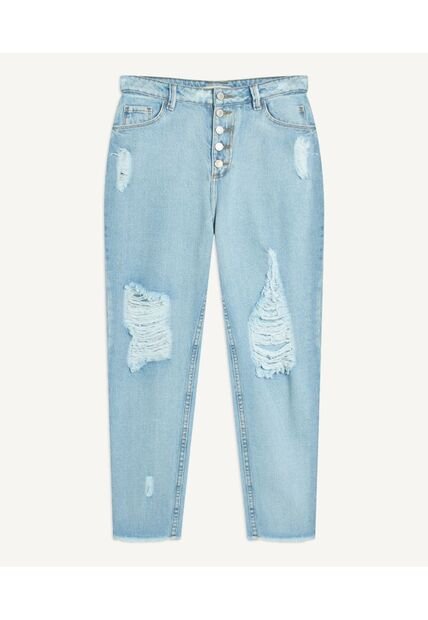 Jean Para Mujer Mom Color Azul Claro Marca Seven Seven #28160651