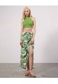 Camiseta  Para Mujer Crop Top Manga Sisa Color Verde Marca Seven Seven #28095595 de Seven Seven