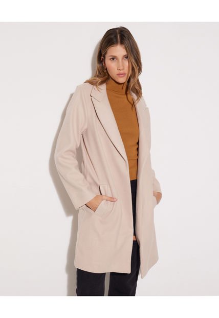 Chaqueta Para Mujer Abrigo Color Arena Marca Seven Seven #28080866