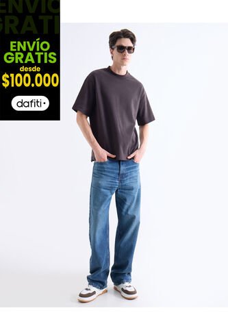 Jean Loose Tono Medio  Para Hombre Azul Seven Seven Seven Seven