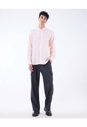 Camisa Para Hombre Manga Larga  Color Rosa  Marca Seven Seven #45012067