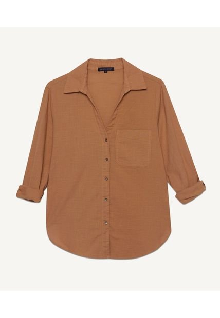 Blusa Para Mujer Manga Larga Color Camel Marca Seven Seven #28123805
