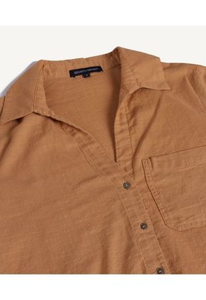Blusa Para Mujer Manga Larga Color Camel Marca Seven Seven #28123805