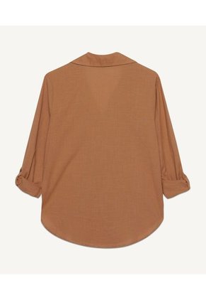 Blusa Para Mujer Manga Larga Color Camel Marca Seven Seven #28123805