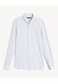 Camisa Para Hombre Manga Larga Sin Bolsillo Cuello Casual M Color Azul Marca Seven Seven #45012150 de Seven Seven