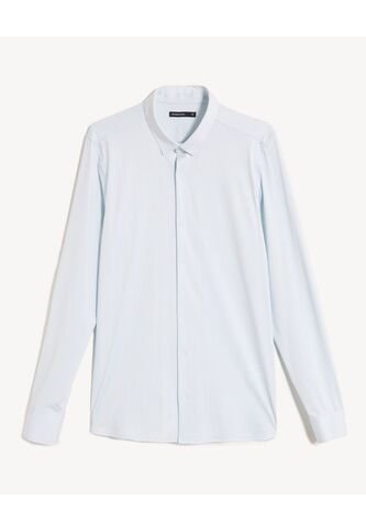 Camisa Para Hombre Manga Larga Sin Bolsillo Cuello Casual M Color Azul Marca Seven Seven #45012150 Seven Seven