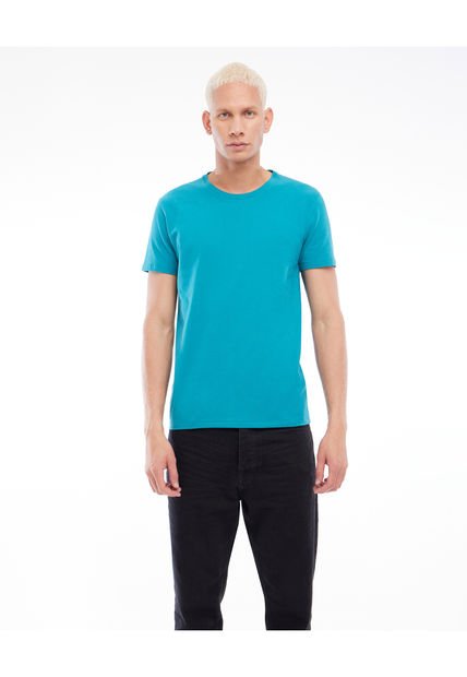 Camiseta Para Hombre Manga Corta Color Verde  Marca Seven Seven #45092246