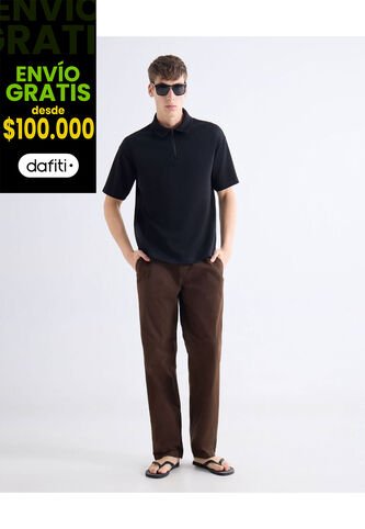 Jogger Straight  Para Hombre Café Seven Seven Seven Seven