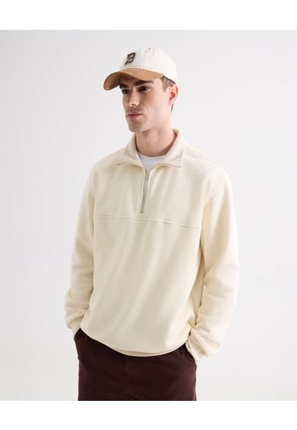 Buzo Para Hombre Zipper Color Beige Marca Seven Seven #45060715