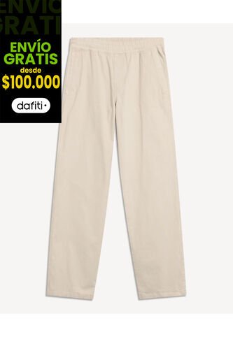 Jogger Straight  Para Hombre Beige Seven Seven Seven Seven