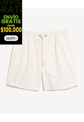 Bermuda En Efecto Rustico  Para Hombre Crudo Seven Seven Seven Seven