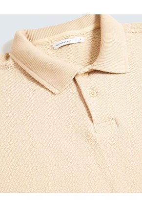 Polo Para Hombre Cuello Tejido Sin Bolsillo Color Avena Marca Seven Seven #45110887