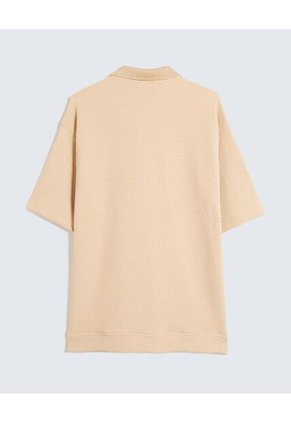 Polo Para Hombre Cuello Tejido Sin Bolsillo Color Avena Marca Seven Seven #45110887