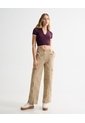 Pantalón Cargo  Para Mujer Arena Seven Seven de Seven Seven