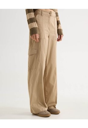 Pantalón Cargo  Para Mujer Arena Seven Seven
