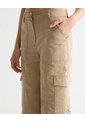 Pantalón Cargo  Para Mujer Arena Seven Seven de Seven Seven