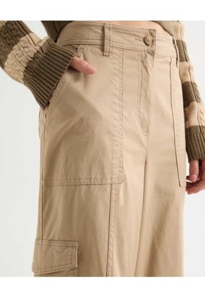 Pantalón Cargo  Para Mujer Arena Seven Seven