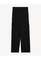 Pantalon Tipo Cargo  Para Mujer Negro Seven Seven de Seven Seven
