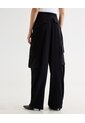 Pantalon Tipo Cargo  Para Mujer Negro Seven Seven de Seven Seven