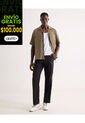 Pantalón Cargo Con Bolsillos  Para Hombre Negro Seven Seven de Seven Seven