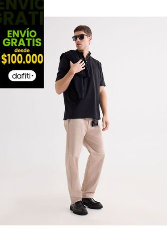 Pantalón Chino Slim Fit  Para Hombre Beige Seven Seven Seven Seven