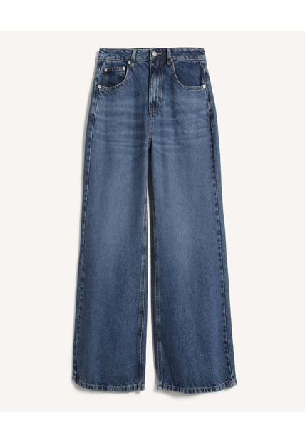 Jean Para Mujer Wide-Leg Color Azul Marca Seven Seven #28160964