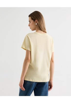 Camiseta Estampada Oversize Limones  Para Mujer Amarillo Seven Seven