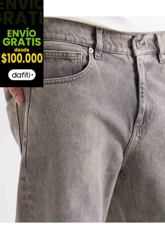 Jean Straight Tono Gris  Para Hombre Gris Seven Seven Seven Seven