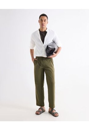 Camisa Regular Texturizada  Para Hombre Marfil Seven Seven