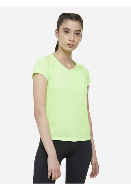 Camiseta Manga Corta Mujer Seven Poliéster Verde 28093535-60453