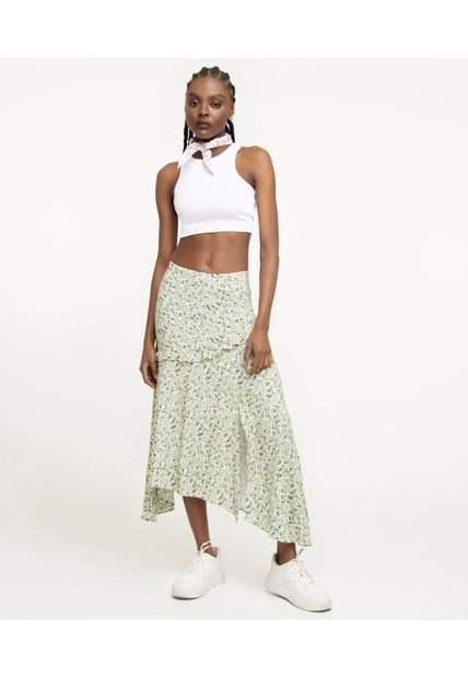 Falda Largo Mujer Seven Viscosa Verde 28140808-6819