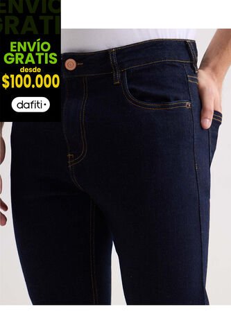 Jeans Slim Tono Oscuro  Para Hombre Azul Seven Seven Seven Seven