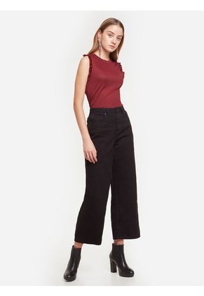 Camiseta Para Mujer Manga Sisa Color Vino Marca Seven Seven #28093977